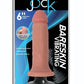 Jock Bareskin Realistic Vibrating Dong - Vanilla - 6in