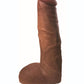 Jock Bareskin Realistic Vibrating Dong with Balls - Caramel - 9in