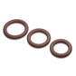 Jock Discrete Silicone Cock Ring - Chocolate - Set