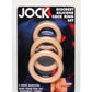 Jock Discrete Silicone Cock Ring - Vanilla - Set