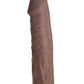 Jock Extra Long Penis Extension Sleeve - Chocolate - 1.5in