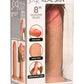 Jock Real Skin Silicone Dildo - Vanilla - 8in