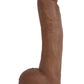 Jock Realistic Dildo with Balls - Caramel - 10in