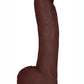 Jock Realistic Dildo with Balls - Chocolate - 10in
