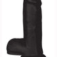 Jock Realistic Dildo with Balls - Black - 6in