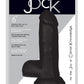 Jock Realistic Dildo with Balls - Black - 6in