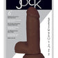 Jock Realistic Dildo with Balls - Chocolate - 6in