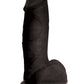 Jock Realistic Dildo with Balls - Black - 7in