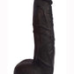 Jock Realistic Dildo with Balls - Black - 9in