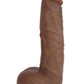 Jock Realistic Dildo with Balls - Caramel - 9in