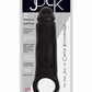 Jock Realistic Penis Enhancer with Ball Strap - Black - 2in