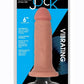 Jock Vibrating Dildo - Vanilla - 6in