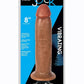 Jock Vibrating Dildo - Caramel - 8in
