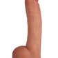 Jock Vibrating Dildo with Balls - Vanilla - 10in