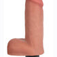 Jock Vibrating Dildo with Balls - Vanilla - 6in