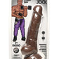 Jock Weightlifting Welsley Dildo with Balls - Chocolate - 7in
