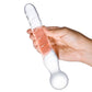 Joystick Textured Glass Dildo
