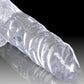 King Cock Dildo with Balls - Clear - 4in
