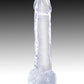 King Cock Dildo with Balls - Clear - 7in