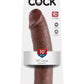 King Cock Dildo - Chocolate - 10in