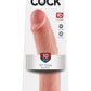 King Cock Dildo - Flesh/Vanilla - 10in
