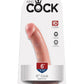 King Cock Dildo - Flesh/Vanilla - 6in