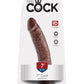 King Cock Dildo - Chocolate - 7in