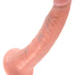 King Cock Dildo - Flesh/Vanilla - 7in