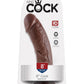 King Cock Dildo - Chocolate - 8in