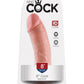 King Cock Dildo - Flesh/Vanilla - 8in