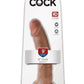 King Cock Dildo - Caramel/Tan - 9in