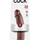 King Cock Dildo - Chocolate - 9in