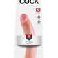 King Cock Dildo - Flesh/Vanilla - 9in