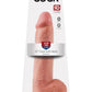 King Cock Dildo with Balls - Vanilla - 12in