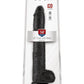 King Cock Dildo with Balls - Black - 14in