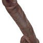 King Cock Dildo with Balls - Chocolate - 14in