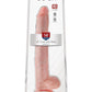 King Cock Dildo with Balls - Vanilla - 14in