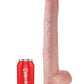 King Cock Dildo with Balls - Vanilla - 14in