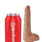 King Cock Dildo with Balls - Caramel - 6in