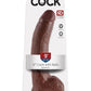 King Cock Dildo with Balls - Chocolate - 9in