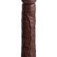 King Cock Elite Dual Density Silicone Dildo - Chocolate - 11in