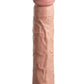 King Cock Elite Dual Density Silicone Dildo - Vanilla - 11in