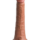 King Cock Elite Dual Density Silicone Dildo - Caramel - 7in