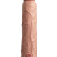 King Cock Elite Dual Density Silicone Dildo - Vanilla - 9in