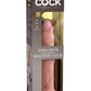 King Cock Elite Dual Density Silicone Dildo - Vanilla - 9in