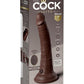 King Cock Elite Dual Density Vibrating Rechargeable Silicone with Remote Control Dildo