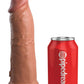 King Cock Elite Dual Density Vibrating Rechargeable Silicone Dildo with Remote Control Dildo