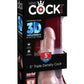 King Cock Plus Triple Density Dildo - Vanilla - 5in