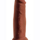 King Cock Plus Triple Density Dildo - Chocolate - 6in