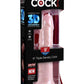King Cock Plus Triple Density Dildo - Vanilla - 9in